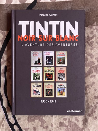 Tintin noir sur blanc - sur, blanc/