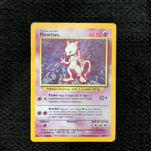 Carte pokémon mewtwo - pokémon, holo