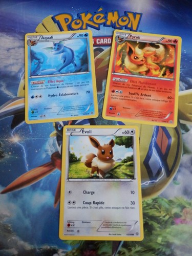 Lot cartes pokemon aquali - lot,