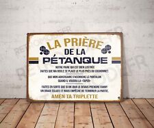 Plaque métal vintage la