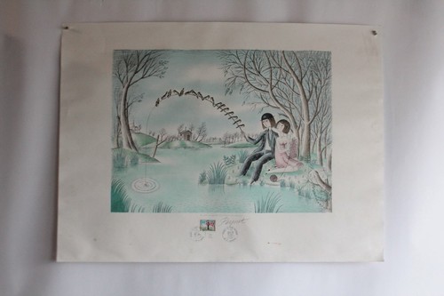 Estampe raymond peynet - estampe,