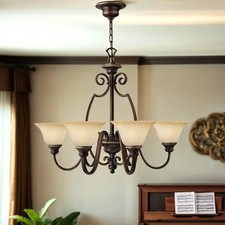 Lustre en Bronze Antique