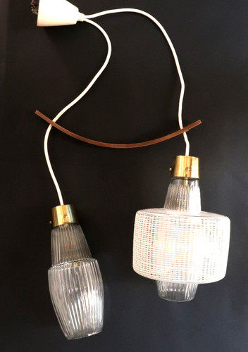 Rare suspension lustre verre - rare,