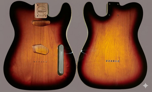 Telecaster body sunburst ton - telecaster,