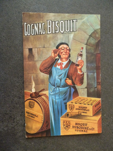 Cpa pub cognac bisquit - pub, bisquit-ricard