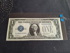 BILLET- 1 dollar 1928 TRES RARE , sceau bleu des usa TTB