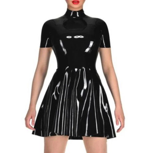 Turtleneck vinyl pvc - turtleneck, leather