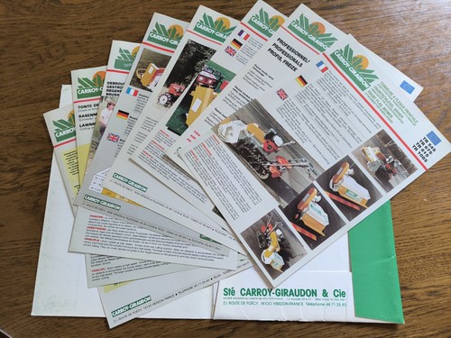 Lot prospectus carroy giraudon - prospectus,