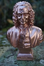 RE0068 CU  BUSTE FIGURINE SCULPTURE STYLE  CUIVRE REPRODUCTION VOLTAIRE ECRIVAIN