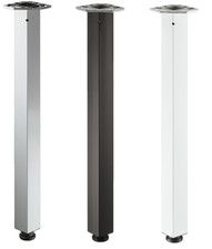 Häfele Pied De Table 705 Mm Carré 60X60 Mm Argent Noir Blanc