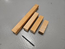 Lot 4 pieds bois massif brut