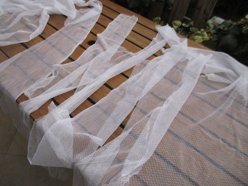 Morceaux tulle coton - 5,