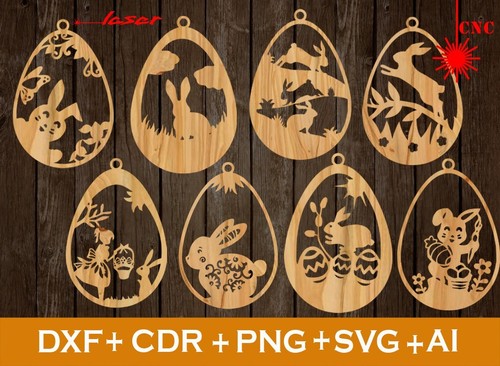 Set easter laser - 8, svg