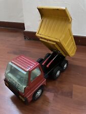 Ancien Grand Camion Gozan Tigre Benne basculante Tôle Années 70 Made in Spain