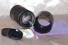 PIQUE-BOKEHS TOP objectif M42 135mm f4 JUPITER, bouchons-pare-soleil-housse TBE