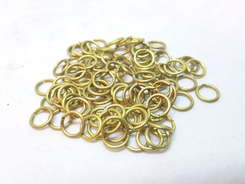 100 anneaux laiton 5mm - anneaux, en