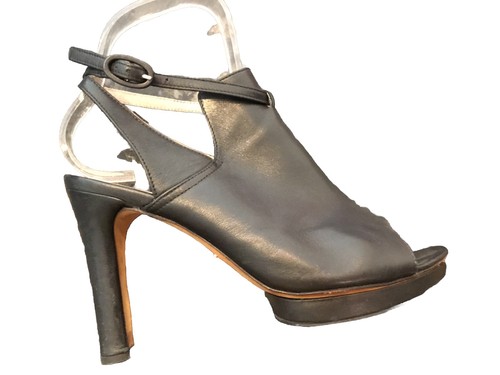 Superbe escarpins cuir noir - escarpins,