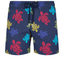 Vilebrequin Moorise Stretch Shorts De Bain Ronde Des Tortues Navy