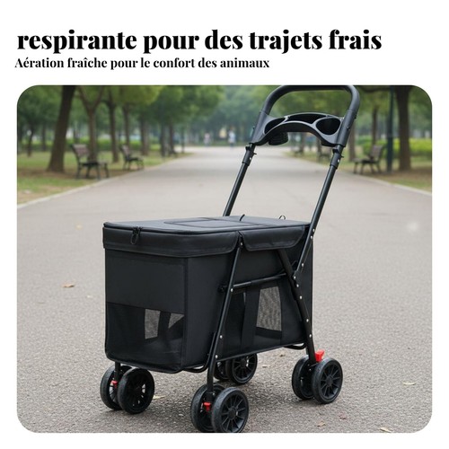 Poussette pliable pour chien - poussette,