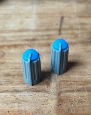 X2 BOUTONS KNOB POTENTIOMÈTRE TABLE DE MIXAGE 270 DEGRÉ bleu LOT DE 2