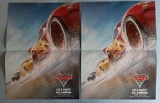CARS 3 - LOT DE 2 AFFICHES DU FILM EN 40/54CM - MOVIE POSTER - 2017