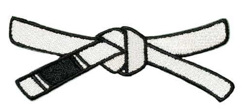 Patch ceinture blanc bjj - patch,