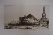 Gravure Eau-Forte Paysage de