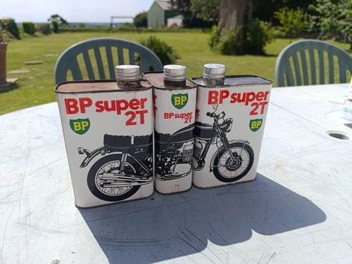 Lot bidons huile super - bidons, bp
