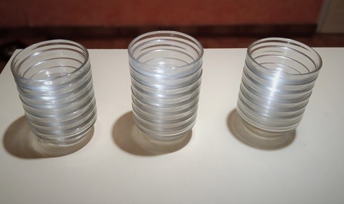 Lot coupelles en verre - 21,