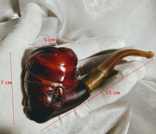 Pipe tête nubien en - pipe, bois