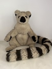 Peluche Lémurien Maki Singe Anima Vintage