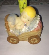 2 Figurines Bébé Baptême