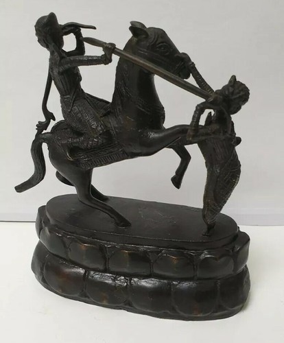 Sculpture bronze cavalier - bronze,