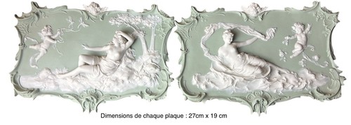 Volkstedt paire plaques - volkstedt-,