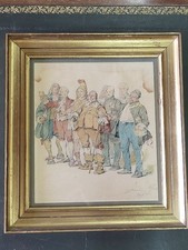 CADRE TABLEAU AQUARELLE SIGNE