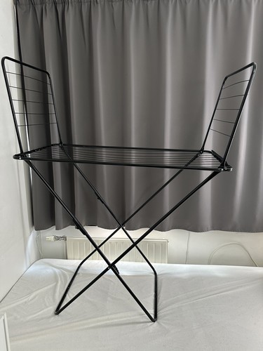 Séchoir linge pliable noir - séchoir, à