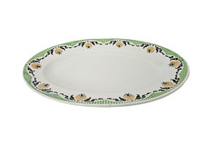 Plat ovale  en faience de
