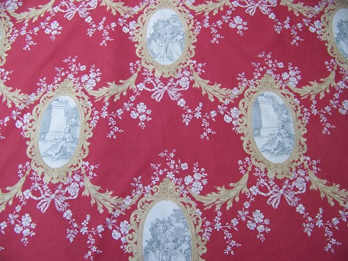 Coupon tissu medaillons - coupon,
