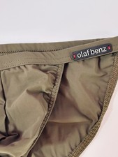 mini slip de bain homme kaki
