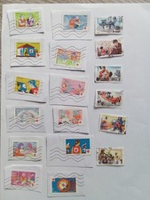 Lot de 18 timbres français oblitérés croix rouge