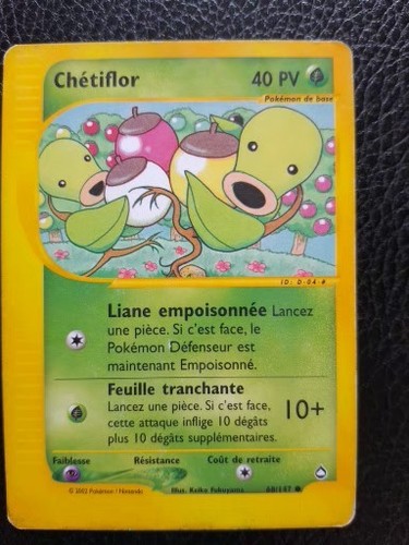 Carte pokemon chétiflor - carte,