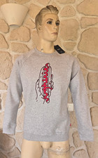 Sweat gris Crew hot dog Qhuit (vi)