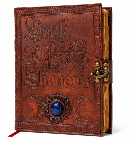 Celtic leather journal book - book, of