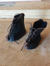 Ancienne paire De Chaussures Cuir Poupee JUMEAU STEINER BRU SFBJ T 6 