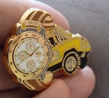 RARE PIN'S MONTRE CAMEL TROPHY RALLYE RAID 4 X 4 ZAMAC 2 D VERSION MARRON CLAIR