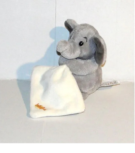 Doudou elephant mouchoir - elephant,