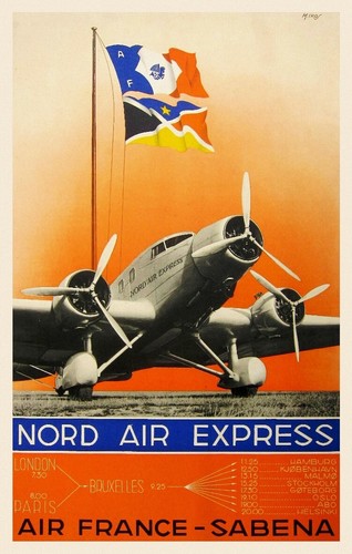 Sabena avion nord air express - sabena,