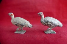 BF Animaux de la ferme en plomb creux 2 pintades - Animaux de la basse-cours