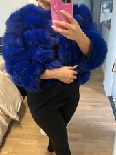 Magnifique manteau de fourrure en renard, sans marque, 34 Xs, parfait état