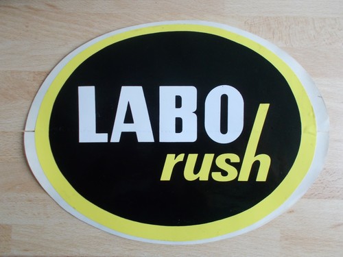 Grand autocollant huile labo - grand,